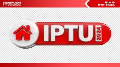 3D Stamp Logo for Residential Tax (Brazil IPTU) of Houses and Apartments – Free Download