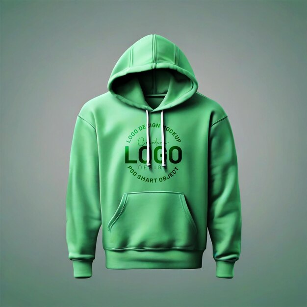 3D Green Plain Hoodie Sweatshirt – Download Free Stock Photo