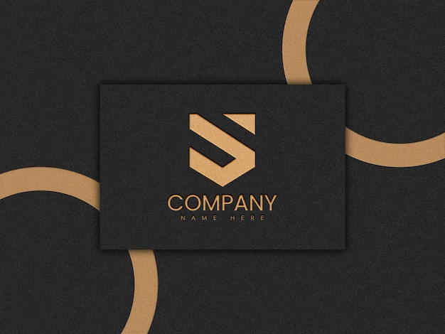 Luxury Logo Mockup Featuring Golden Foil Effect – Free Download