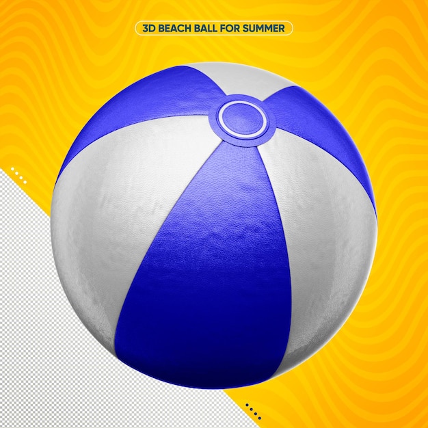 Dark Blue Summer Beach Ball PSD Template – Free Download