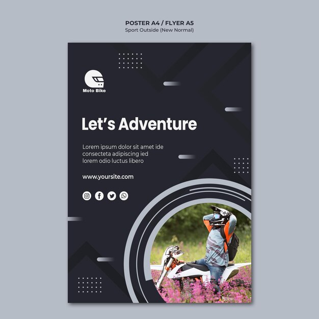 Sport Concept Poster Template – Free Download