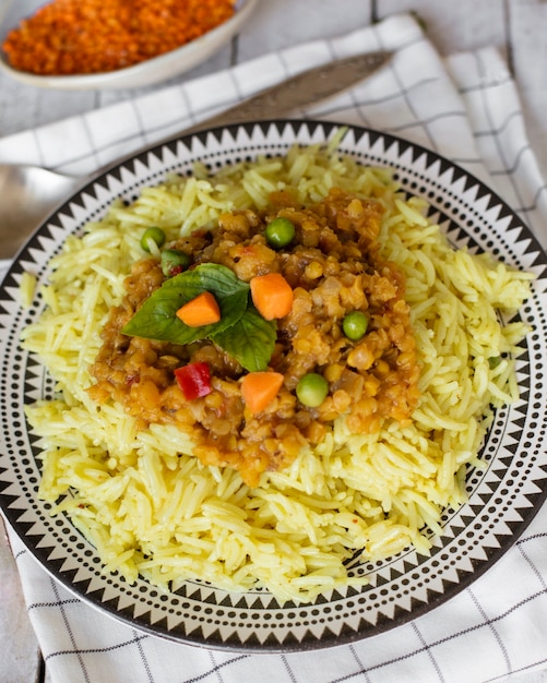 Close-Up of Traditional Indian Dish with Rice – Free Stock Photo, Download for Free