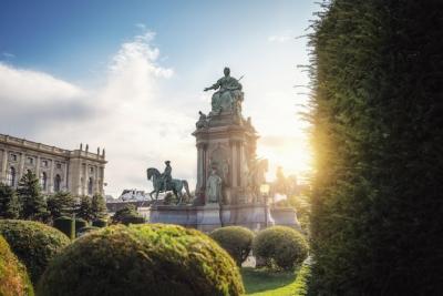 Stunning Sunset at Maria Theresa Square: Download Free Stock Photo