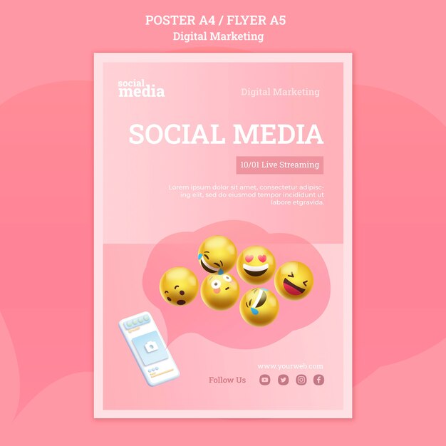 Social Media Poster Template – Free Download