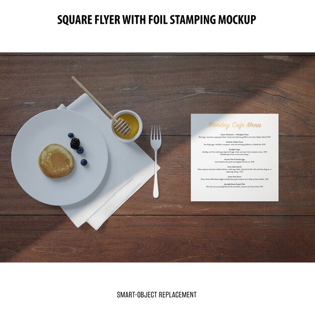 Square Flyer Mockup – Free Download