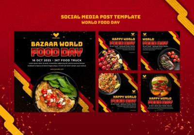 World Food Day Social Media Post Template – Free Download