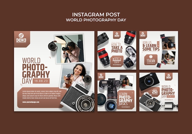 World Photography Day Instagram Posts – Free to Download