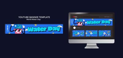 World Water Day Celebration YouTube Banner – Free Download