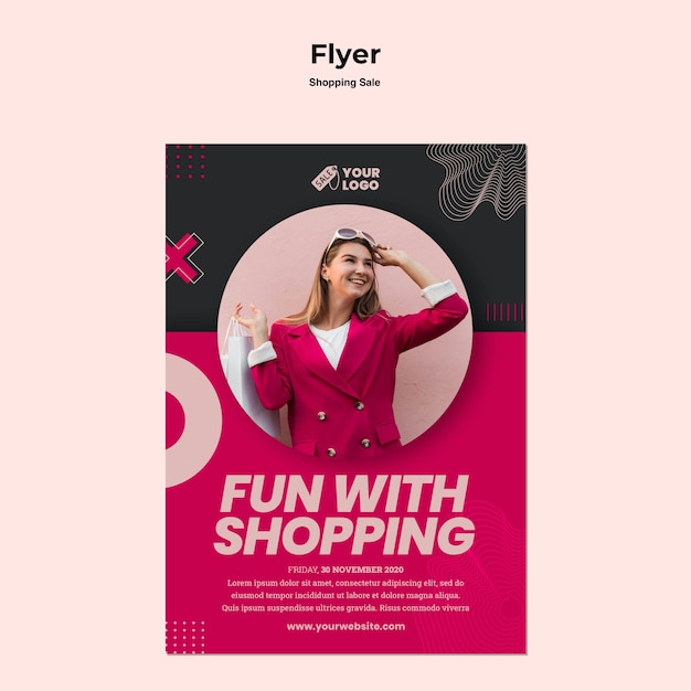 Shopping Sale Flyer Template – Free Download