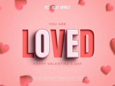 Editable Text Effect for Valentine’s Day Love – Free Stock Photo, Download for Free