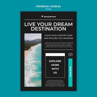 Travel Adventure Poster Template – Free Download for Stunning Visuals