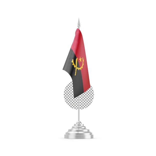 Editable Mockup Featuring the Angola Flag – Free Download