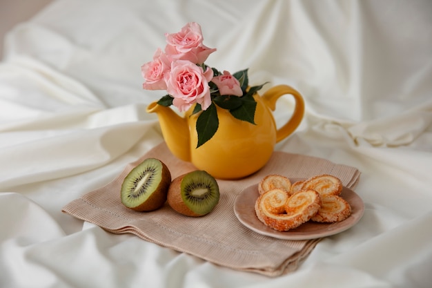 Romantic Breakfast Bed Arrangement – Free to Download