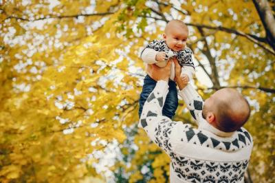 Cute Family Enjoying Autumn in the Park – Free to Download