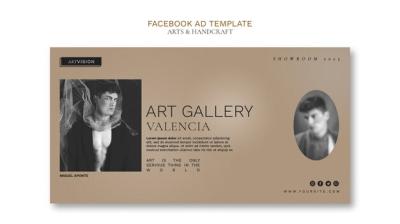 Arts and Crafts Facebook Ad Template Design – Free Download