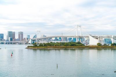 Tokyo Skyline featuring Tokyo Tower and Rainbow Bridge – Free Download