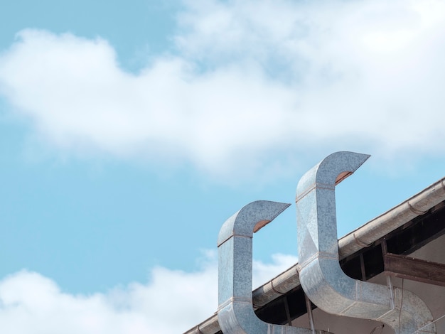 Metal Chimney Against a Beautiful Sky – Free Stock Photo Download