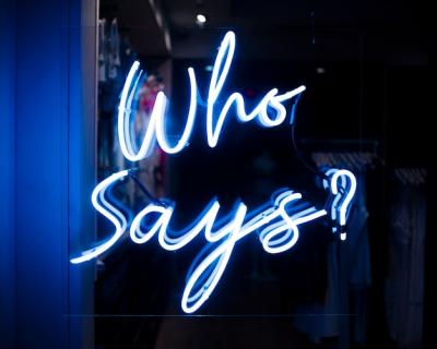 Quote Sign in Neon Lights – Free Stock Photo for Download