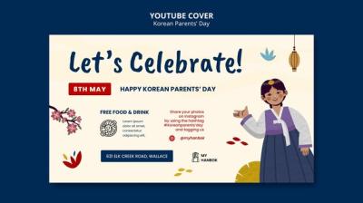 Korean Parent’s Day YouTube Cover – Free Stock Photo for Download