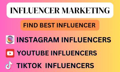 I Will Research And Find Your Niche Influencer