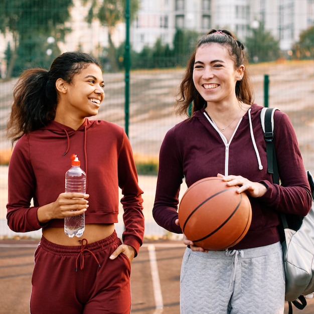 Women Walking Home After Basketball Game – Free Stock Photo for Download