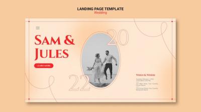 Wedding Landing Page Template – Free Download