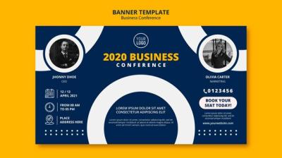 Business Conference Concept Banner Template – Free Download