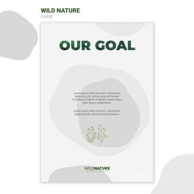 Wild Nature Environment Flyer Template – Free Download