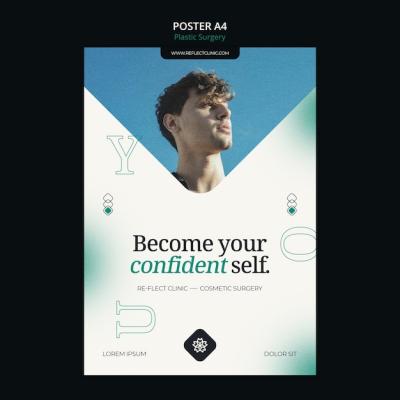 Plastic Surgery Clinic Vertical Poster Template – Free Download