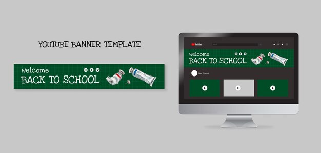 Back to School Template Design – Free Download Stock Photo