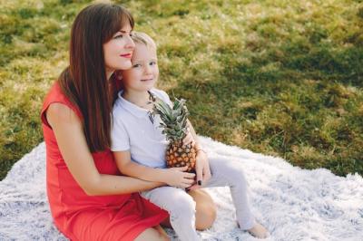 Mother and Son Enjoying Playtime in a Summer Park – Free Stock Photo Download