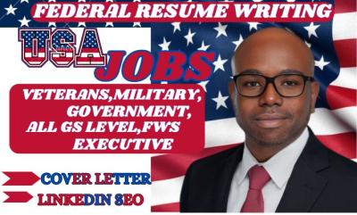 I Will Write USAJobs Federal Resume, Professional ATS Resume, Engineering Resume, CV