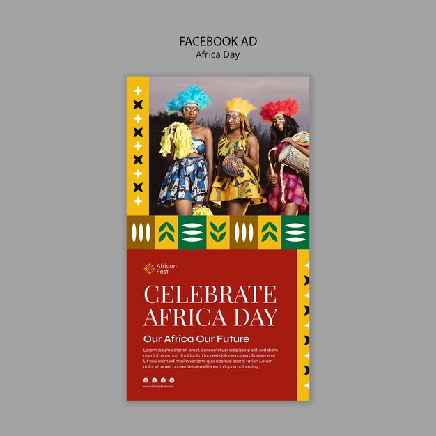 Africa Day Celebration Facebook Template – Free to Download