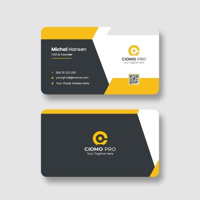 Clean Corporate Business Card Template – Free Download