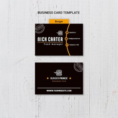 Delicious Burger Business Card – Free Stock Photo, Download for Free