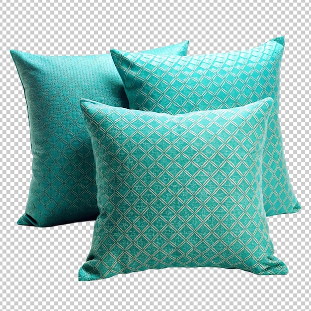 Turquoise Pillows on Transparent Background – Free to Download