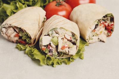 Delicious Chicken Wrap – Free Stock Photo for Download