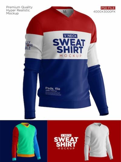 Sweatshirt Back View Mockup – Free Download