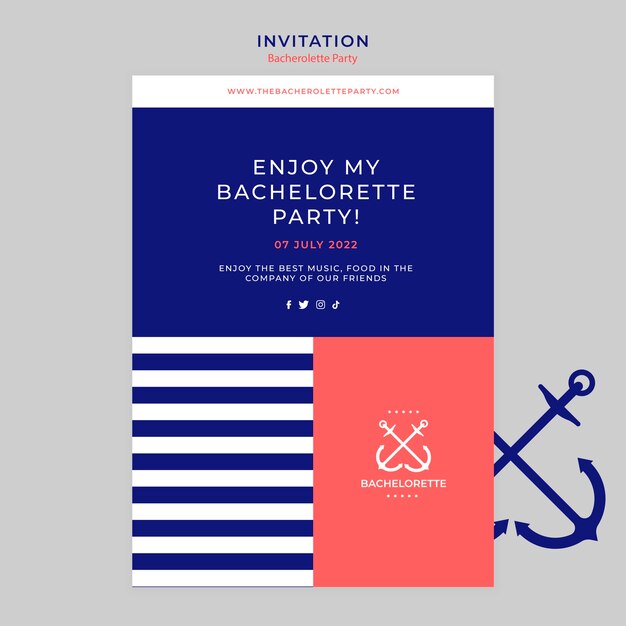 Bachelorette Party Invitation Design – Free Download for Stunning Templates