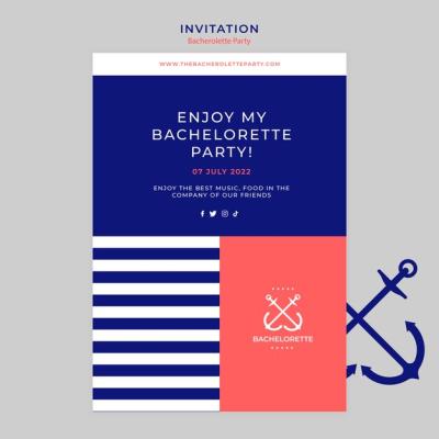 Bachelorette Party Invitation Design – Free Download for Stunning Templates