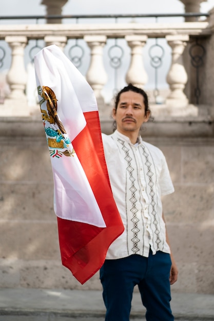 Proud Man Wearing Mexican Flag – Free Stock Photo for Download