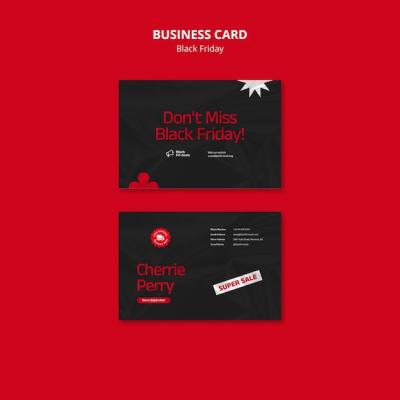 Black Friday Super Sale Business Card – Free Download