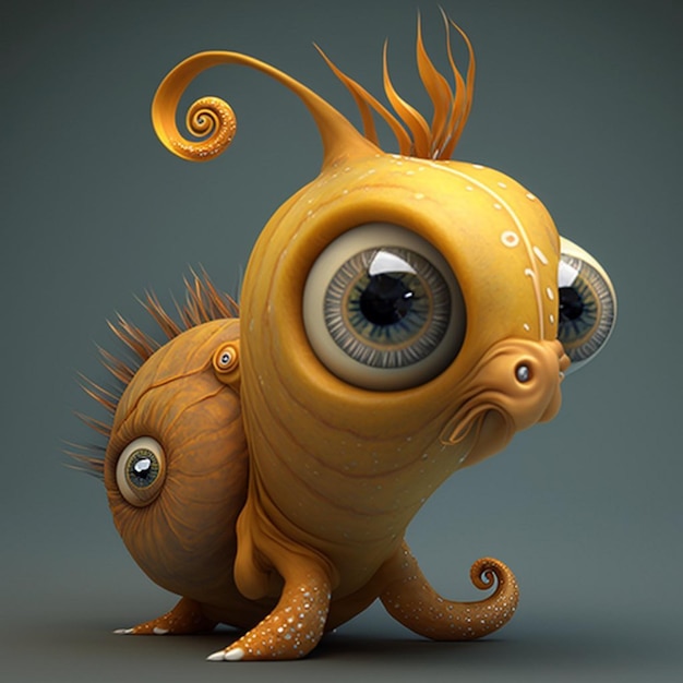 A Cartoon Character Featuring Oversized Eyes – Free Stock Photo for Download