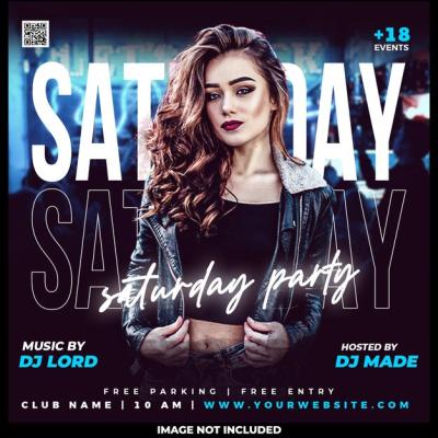 Party Post Social Media Design Template – Free Download