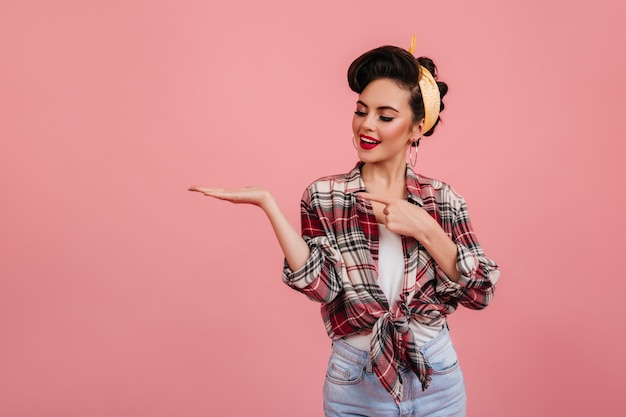 Pleasant Pinup Girl in Vintage Outfit â Free Stock Photo for Download