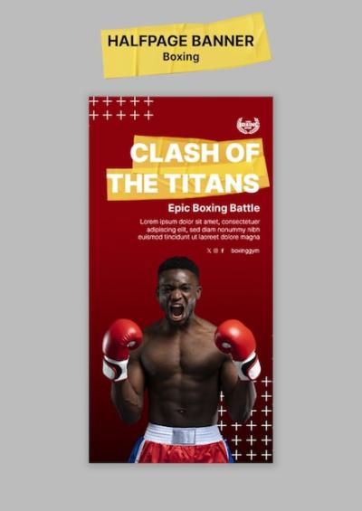 Boxing Template Design – Download Free Stock Photo