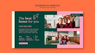 Real Estate Concept Facebook Template – Free Download