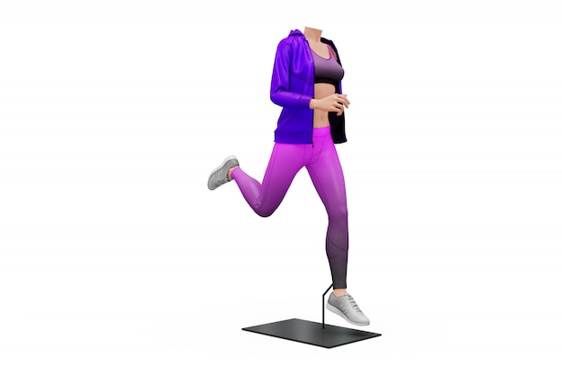 Female Sport Outfit Mock-Up Isolated – Download Free Stock Photo