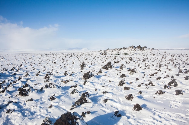 Scenic Snow-Covered Landscape Against Blue Sky – Free Stock Photo for Download