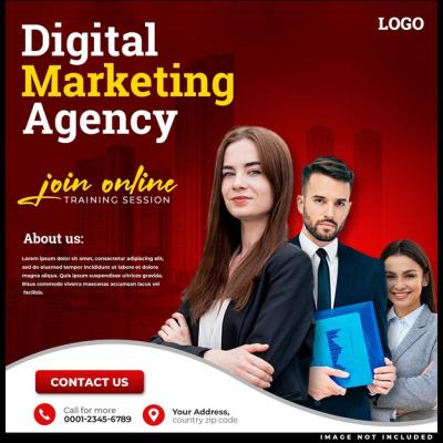 Corporate Social Media and Agency Banner Template for Digital Marketing – Free Download